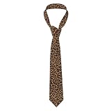 SDEGTHO Jacquard-Krawatte mit Leopardenmuster, bedruckt, für Herren, leicht zu knoten, lebendige Farben, für Gala-Bankett, Party