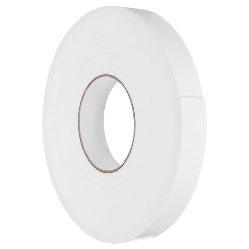 Image of uxcell 1pcs Rolls Double Sided Foam Tape Removeable PE Sponge Mounting Tape Strong Adhesive Tape Strips(White, 50ft x 1 inch x 1 /16 inch) for Home Paint Wall Hanging Poster Decor