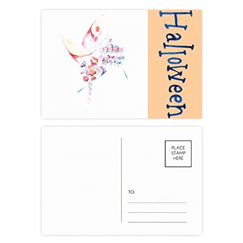 Carte postale remerciement Halloween lollipop pour vos messages créatifs