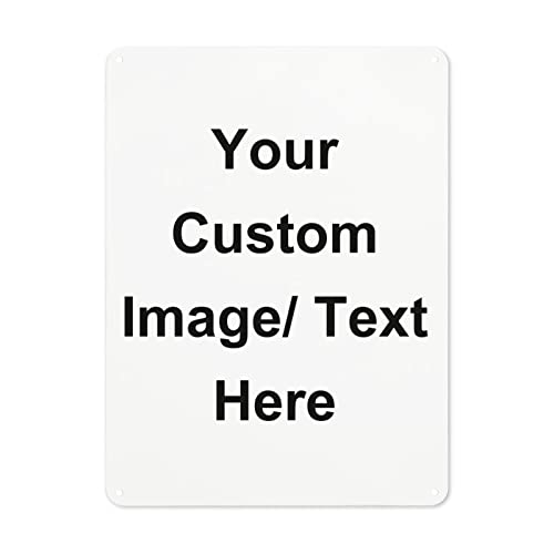 Lsjuee Placa de estaño personalizada Vintage Placa personalizada para pared exterior interior calle oficina decoración del hogar 8 x 12 pulgadas