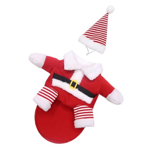 Disfraz para perro Santa Claus XS rojo DOITOOL