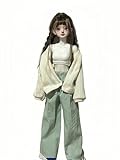 AMITD 1/4 BJD Doll Ensemble de vêtements de poupée à balle Jointed Vêtements faits à la main Vêtements de mode mignons Convient aux poupées BJD de 16 à 18 pouces (02#)