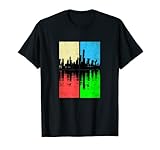 Skyline de Manhattan Vintage New York T-Shirt