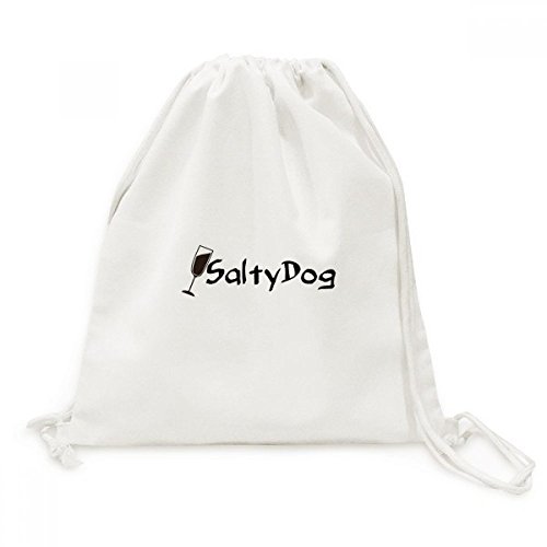 Sac à cordon en toile Cocktail Salty Dog imprimé voyage pour loisirs