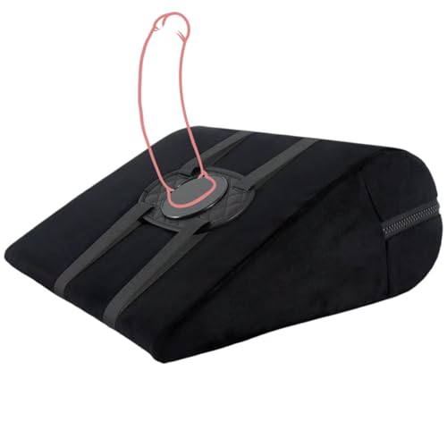 Sex Position Pillow Furniture Dildo Mount Base & Suction Cup Holder with Adjustable BDSM Bondage Foam Cushion for Men Women Couples (Without Dildo)