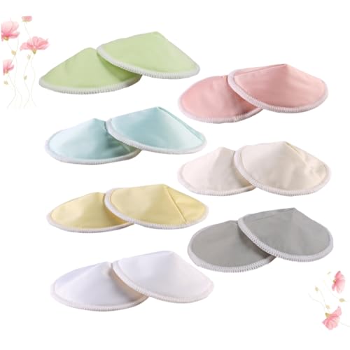 Coussinets d'allaitement lavables lot de 14 pièces en forme de bol respirant - 6