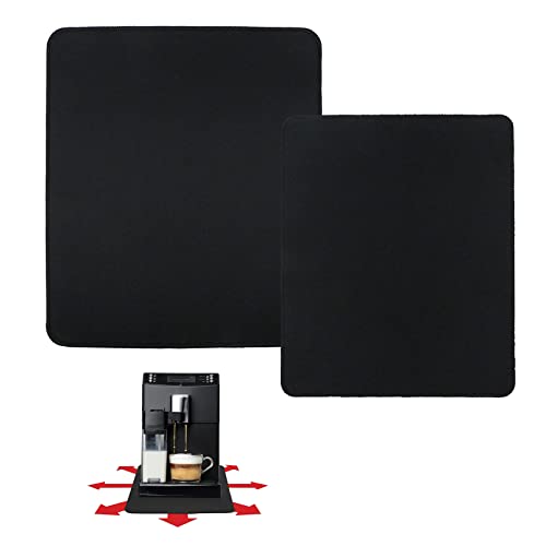 Cafetera Deslizante Almohadilla Bandeja Tapete - Deslizamiento Alfombrilla Cocina Accesorios para Máquina Ahorro Esfuerzo Procesador Alimentos Mezcladores, 25*30 y 30*35cm, 2 pcs Cover