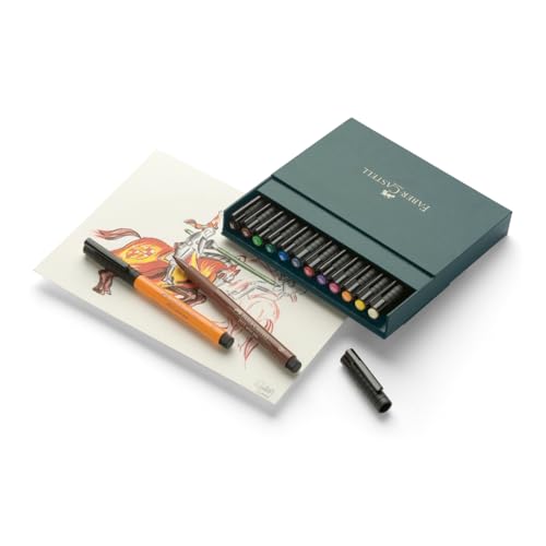 Image of Faber-Castell Pitt Artist Color Pen Brush Set - Pack of 12, B