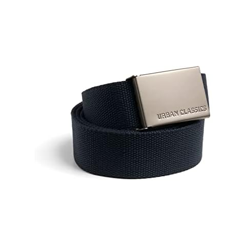 Cinturón Unisex Urban Classics Canvas con Hebilla Negra Cover