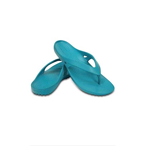 Image of Crocs Turquoise Flip-Flops - W4 (202492-440)