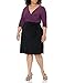 Star Vixen Women's Plus-Size Faux-Wrap Dress
