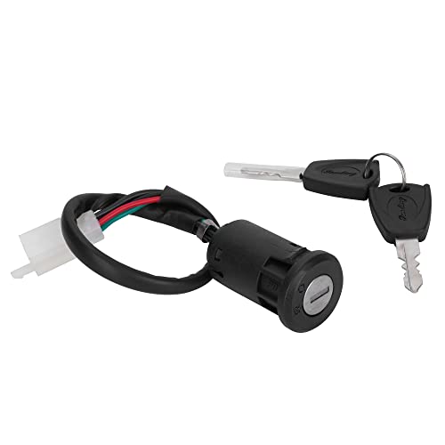 Watoday 4 Pin 4 Wires Motorcycle Ignition Switch, Chinese Made 50Cc 70Cc 90Cc 110Cc 125Cc Coolster 125Cc Atv Parts Kazuma Sunl Roketa Quad Atv Pocket Bike Dirt Bike #TOP8