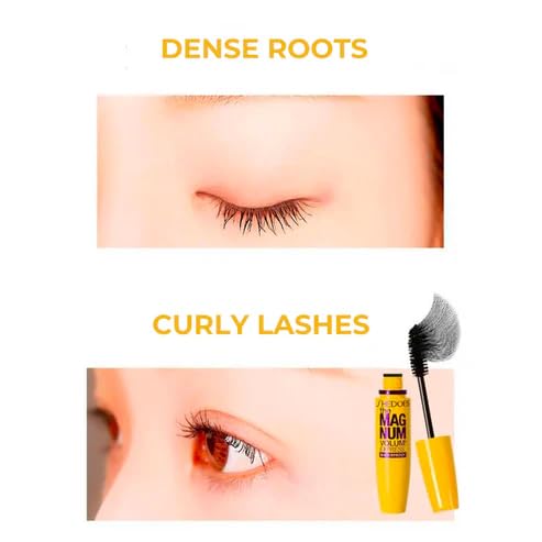 Image of Eyelash Mascara Makeup Kit Long Lasting, Natural, Waterproof, Smudge Proof Professional Eye Mascara Cosmetic Make Up, Maximum Lash Volume, Length, and Definition(Black)