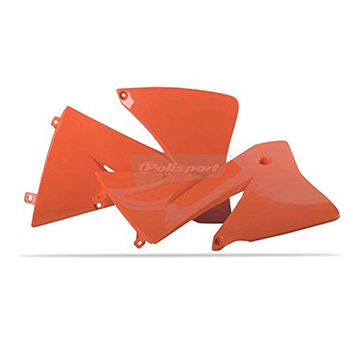 Polisport 8422000003 - Copriradiatore Robusti E Durevoli Compatibile Con Le Moto Ktm A Colori Arancia - 2
