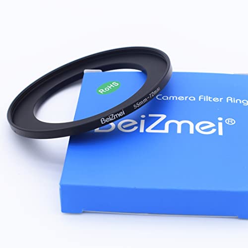 55mm Lens to 72mm Filters Ring,Camera Filters Ring Compatiable All Brands diameter 55mm Lens to diameter 72mm UV ND CPL Camera Filter.55-72mm - Image 2