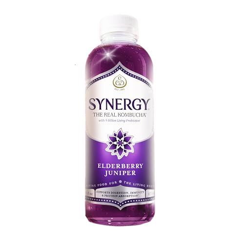SYNERGY The Real Kombucha - Elderberry Juniper - 16 fl