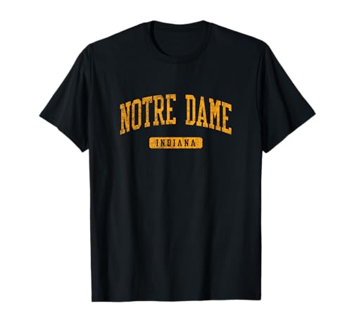 Notre Dame in Vintage Athletic Sports Design JG3 T-Shirt