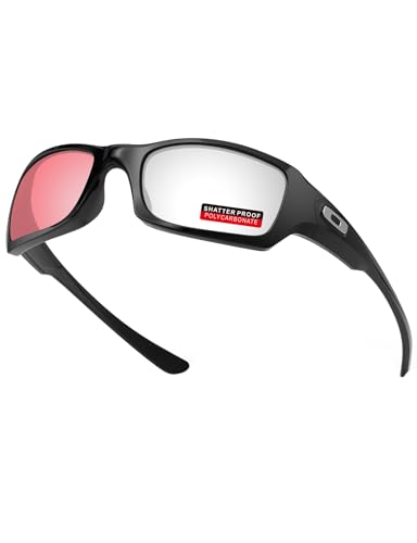 Image of PRO+ Polycarbonate Replacement Lenses & Nose Pads for Oakley Fives Squared(4+1) OO9238 Sunglasses