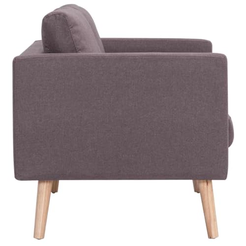 KATERYY 3-Sitzer-Sofa Stoff Taupe Möbel Wohnzimmer – Bild 7