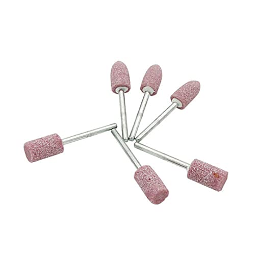 HYECHO Tête de broyage en corindon rouge 100pcs,Tête de Meulage Chrome Corindon,Tige 3mm pour Meulage et Polissage Cover