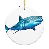 Superbe motif requin blanc double face : cette décoration décorative présente une impression recto-verso captivante, assurant un attrait visuel sous tous les angles.