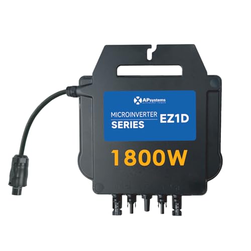 APsystems® Mikrowechselrichter EZ1D 1800W inkl. integrierter WLAN & Bluetooth und VDE-Relais,...