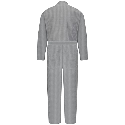 Red Kap Men's Red Kap® Men's Snap-Front Cotton Coverall Snap Front Cotton Coverall, Oversized Fit, Long Sleeve