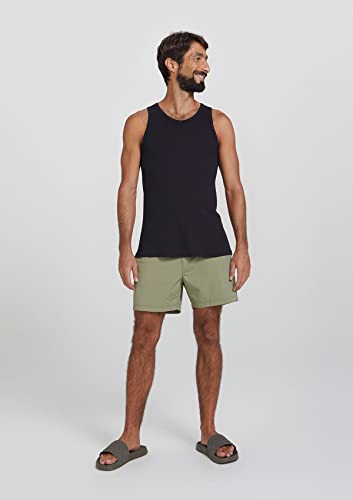 Regata Básica Masculina Slim Em Ribana Preto G