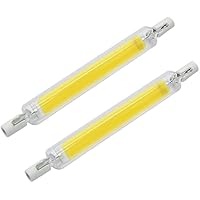AVCXEC 20W R7S LED 118mm Regulables, 2 Piezas Bombilla R7S LED 118mm COB Lampe, Blanco Cálido Bombillas R7S LED Light, Bombilla LED R7S 118mm Reemplaza 200W R7S Bombilla Halógena, 2000LM, AC 220-240V