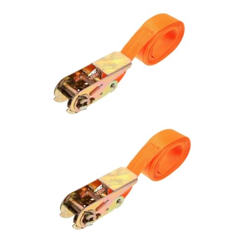 Angoily 2 Piezas Toldo Manos Vara Guardián Carga Mosquetón Pesado Bucle Levantamiento Cinturón De Correr Tornillo Trinquetes Atar Asiento SOGA Gancho De Zinc De Color. Orange