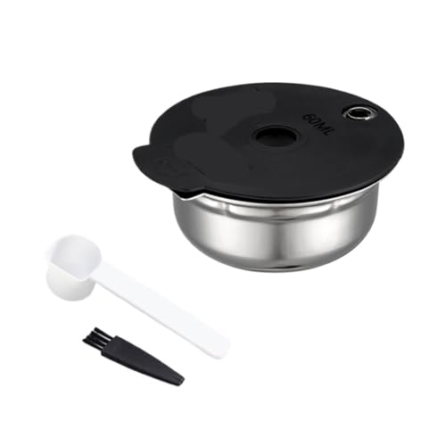 �ė��p�\�ȃ|�b�h�ATassimo �ƌ݊���������A60/180/200/220ml �V���R���L���b�v�W�X�e�����X�X�`�[���l�ߑւ��R�[�q�[�J�v�Z���t���ABosch �ƌ݊���������܂��B(Steel 60ml,With tamper)