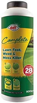 Doff Pack of 2 Complete Lawn Feed, Weed & Moss Killer 1kg
