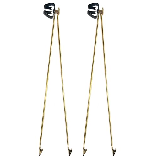 FRF FLAG Indoor Flagpole Spreader (Gold) 2 PCS, Arm Length 18 Inches, The Flag Spreader Will fit Poles 1 1/8" - 1 3/8" in Diameter