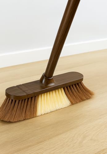 BH | Soft Bristle Broom with 1.2M Long Metal Handle | Indoor Sweeping Brush for Tiles, Wood, Laminate Floors | Lightweight Broom for Home Kitchen Patio Garden and Office Cleaning - By BEST HOUSE - Image 7