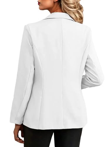 Mina Self 2025 FallCasual Blazer for Women - Button Full-Lined Slim Lightweight Fashion Work Office Business Jacket Pockets2