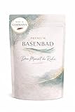 Premium Basenbad 1800 g – Basisches Badesalz für dein Wellness-Ritual – Mineralischer Badezusatz für entspannende Voll- und Fußbäder