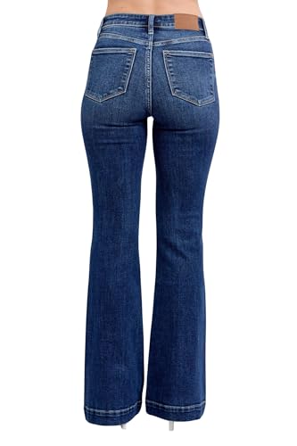Judy Blue Women's High-Rise Trouser Flare Jeans3
