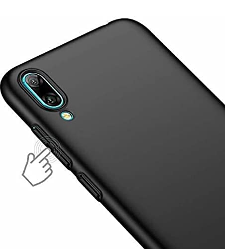 Image of Mobile Back Cover Case for Huawei Y7 (2019), Dub-Lx1 (Silicone Case|CameraProtection|Black SC1510)