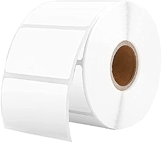 1000 Premium Quality Self Adhesive Address Labels On Roll 32mm x 57mm Thermal Labels for Office, Kitchen Food Labels for Catering, Jars