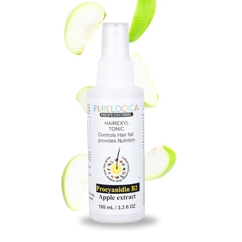 PURELOGICA Hairexyl Hair Tonic Spray for Hair Growth With Green Apple extract helps to reduce Hair Fall & Breakage Protecting from Styling Damages For Men & Womem - 100 ml