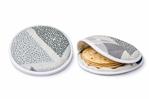 Bolsa para aquecimento Roti Chapati | Capa de pão achatado com isolamento macio para manter Roti, Chapati e Tortilla aquecidos (Clássico)