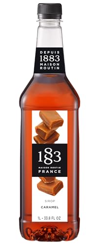 Image of 1883 Caramel Syrup for Drinks, Made in France, 1 Liter Plastic Bottle