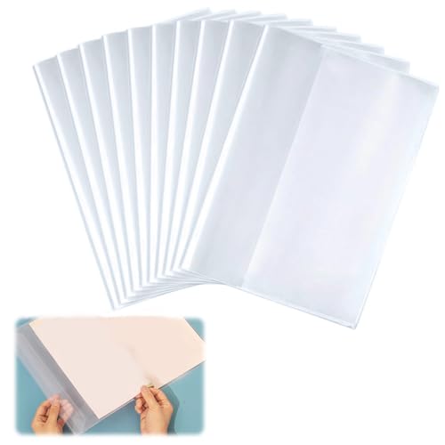 �����u�b�N�J�o�[ 10���Z�b�g 26.1×18.5cm B5�p �ی�t�B���� �G���J�o�[ ���ȏ��J�o�[ �蒠�J�o�[ �}�K�W�������J�o�[ �}�� �J�^���O �������� ����⏝�h�~ ��f�� �h��