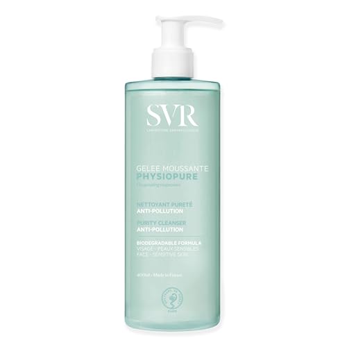 SVR PHYSIOPURE Foaming Face Gel/Make Up Remover with Oxygenating Magnesium for Normal to Balanced Skin, 11-Ingredient Minimalist Formula, 400ml