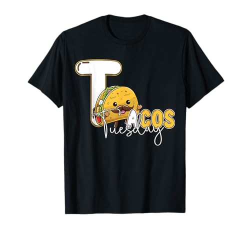 Tacos On Tuesday Bold Graphic For Food Lovers Fun Style T-Shirt