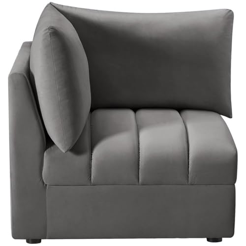 Sillón Modular Gris Terciopelo Jacob Collection miniatura 5