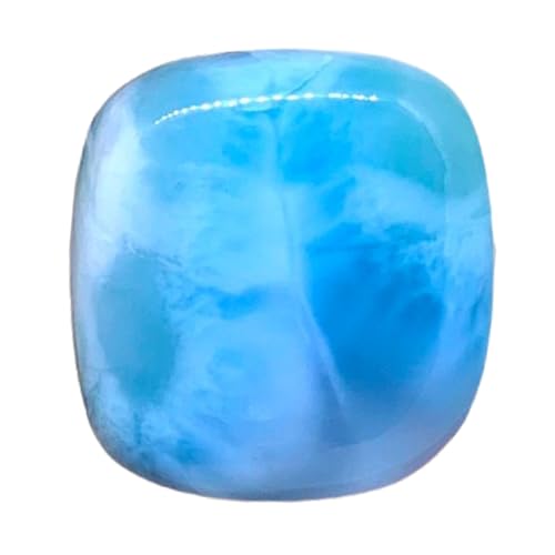 Larimar naturel 25x23x6mm cabochon rectangulaire en vrac pour création de bijoux DIY