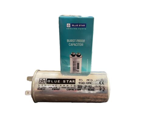Image of Bluestar Air Conditioner Capacitor - 45 MFD, Alluminium
