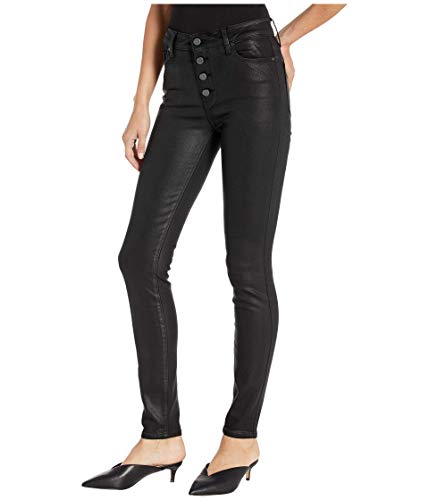 PAIGE Women's Hoxton Transcend Luxe Coated High Rise Ultra Skinny Fit Jean2