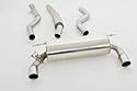 Friedrich Motorsport 76mm Duplexanlage für BMW 4er F32 / F33 / F36 Coupe/Cabrio/Gran Coupe 430i/430ix 185kW ohne Ottopartikelfilter Bj. 03/2016-03/2018, Set mit Parkscheibe